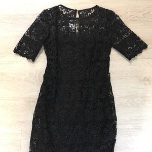 Dress barn beautiful black lace dress!